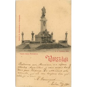 Warsaw - Monument to Adam Mickiewicz, 1899.