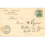 Toruń - Wycieczka promem po Wiśle, 1904.