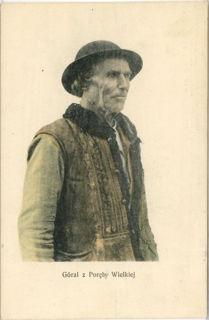 Folk types - Highlander from Poreba Wielka, ca. 1915.