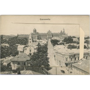 Czerniowce - Widok ogólny, leporello, 1919.