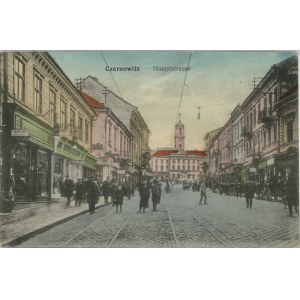 Czerniowce - ul. Główna, ok. 1910.