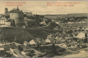 Kamenets Podolsk - View from the northwest. side, ca. 1905.