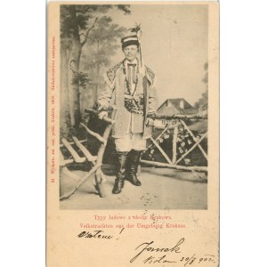 Typy ludowe - Z okolic Krakowa, 1900.