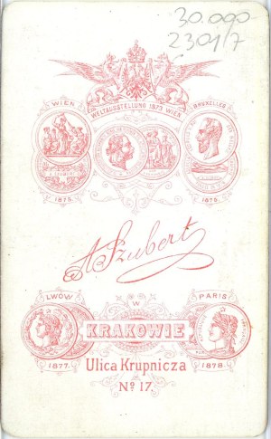 Krakow, Szubert A. - Male, ca. 1880.