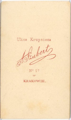 Krakow, Szubert A. - Male, ca. 1867.