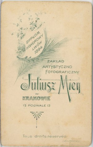 Krakow, Zakopane, Mien J. - Male, ca. 1895.