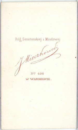 Warsaw, Mieczkowski J. - Woman, ca. 1867.