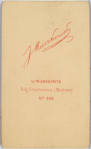 Warsaw, Mieczkowski J. - Woman, ca. 1867.