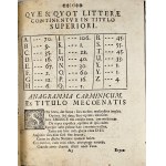 Simandi Ladislaus - Corvi Albi Eremitici Nova Musa Inconcinna, quae In Deserto Coenobitico Sacrae Paulinae Religionis Proto-Eremiticae [...]. [Częstochowa] 1712 Typis Clari-Montis Częstchoviensis.