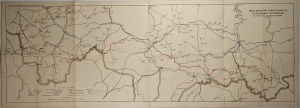 Map of hiking trails in the Western Beskids, 1930.