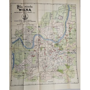 [WILNO] A plan of the city of Vilnius arranged by ... St. Januszewicz in 1921. New revised edition. Vilna 1930 Nakł. Druk. i Księg. J. Zawadzki.