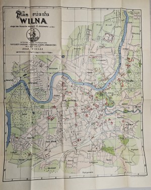 [WILNO] A plan of the city of Vilnius arranged by ... St. Januszewicz in 1921. New revised edition. Vilna 1930 Nakł. Druk. i Księg. J. Zawadzki.