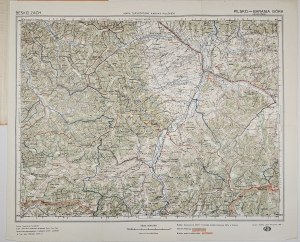 Pilsko, Barania Góra - Tourist map of the Polish Carpathians. Western Beskid. Ark. 2, Warsaw, 1928, Polish Tatra Society. Nakł. i wyd. 
