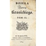 Krasicki Ignacy - Dzieła ... T. II. Edycya nowa i zupełna podług wydania Franciszka Dmochowskiego. Warszawa 1829 Nakład i Druk N. Glücksberga.