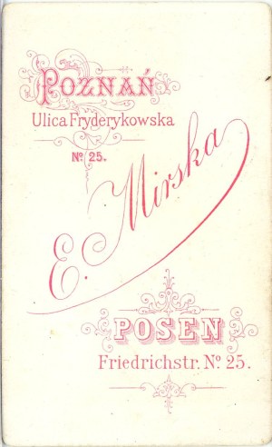 Poznan, Mirska E. - Woman, ca. 1880.