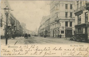 Warsaw - Nowy Swiat Street, 1902.