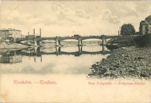 Krakow - Podgórze - Podgórski Bridge, ca. 1905.