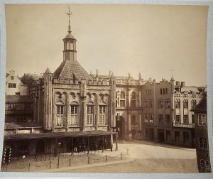 Gdansk, Kuhn R. Th. - Court of the Brotherhood of St. George (Military guardhouse), Dluga Street gate, ca. 1863.