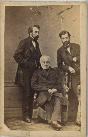 Czartoryski Adam Jerzy with his sons Władysław and Witold, before 23.4.1860.