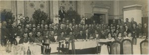 103rd Volunteer Cavalry Regiment - Regimental Holiday, Col. Belina-Prażmowski, Lt. Col. Wieniawa-Dlugoszowski, Capt. Gruszecki, Lt. Col. Skotnicki, Lt. Col. Dzik-Kleszczyński, and others, ca. 1920.