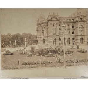 Kraków, Krieger - Klomb przy Teatrze Miejskim, ok. 1895.