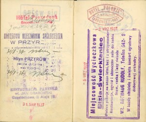Diary of Motorcycle Sports Trips by a member of the Zagłębie Dąbrowskie Motorcycle Club in Sosnowiec, 1937-1939.