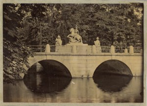 Warsaw - Lazienki Park, Monument to Jan III Sobieski, circa 1880.