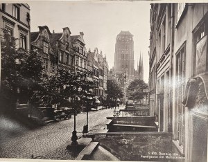 Gdansk - Piwna Street with a view of St. Mary's Basilica, 1894.