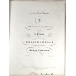 Lemoine Henry - 3 Enfantillages pour le Piano sur les motifs de l'Opera Polichinelle, ok. 1840.
