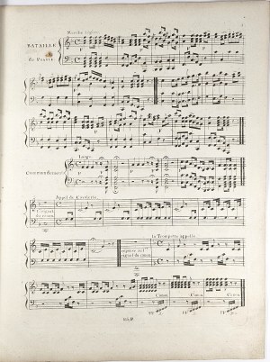 Battaille de Prague Piece Pour le Forte-Piano avec Accompagnement de Violon et Basse ad-libitum, ca. 1816.