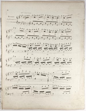 Pradher Louis - Rondo alla Polacca Pour Forte-Piano dedie Madam la Baronne Henriette de Deux-Ponts, 1815.