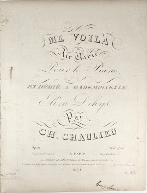 Chaulieu Charles - Me Voila Air Marie, ca. 1825.