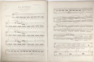 Chaulieu Charles - Ma Nacelle Caprice Pour le Piano, Compose & Dedie a Mademoiselle Augustine Rollet, ca. 1823.
