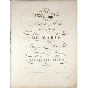 Adam Adolphe - Melange Pour le Piano sur des Motifa Musiquw de J. Herold, ok. 1825