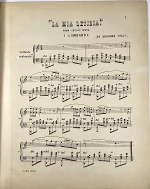 Oury Anna Caroline - La Mia Letizia Cavatina. From Verdis opera I Lombardi, ca. 1850.