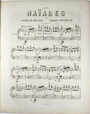 Prudent Emile - A la Princesse Elisabeth Ypsilanti les Naiades Caprice-Etude, ca. 1850.