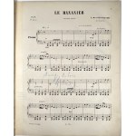 Gottschalk Louis Moreau - A son ami A. Goria le Bananier, Chanson negre, ok. 1855.