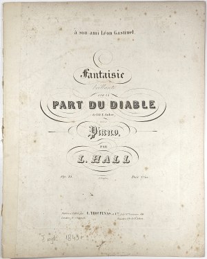 Hall Louis - Fantaisie brillante sur la Part du Diable, 1843.