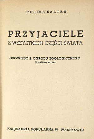 Salten Felix - Friends from all parts of the world. Warsaw [ca. 1930] Popular Bookstore.