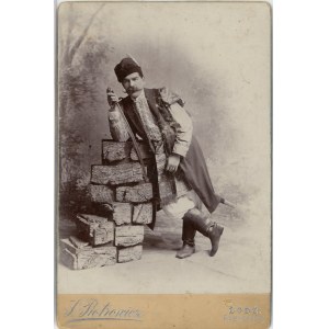 Łódź, Pabianice, Piotrowicz J. - Pruszyński Strzeżymir w stroju staropolskim, malarz, ok. 1890.