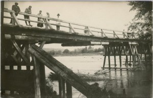 Stanislaviv, Nadwórna[?] - Bridge over the river, ca. 1925.