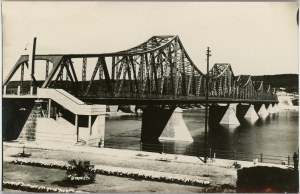 Wloclawek - View of the bridge, ca. 1930.