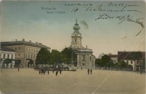 Wadowice - Market Square and Church, 1924.