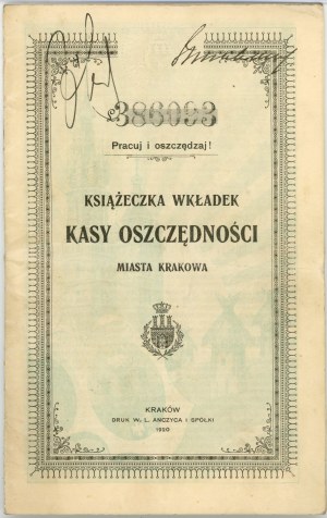 Booklet of inserts of the Cracow City Savings Bank.