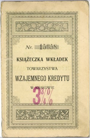 Booklet of inserts of the Mutual Credit Society in Cracow.