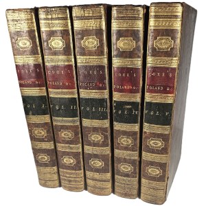 Coxe William - Travels Into Poland, Russia, Sweden, And Denmark. Illustrated With Charts And Engravings By ... In Five Volumes. The Fourth Edition. London 1792 T[homas] Cadell.