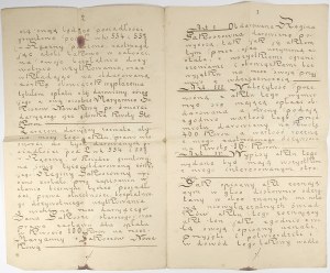 Donation Contract, Notarial Deed, Liszki near Krakow, January 24, 1904.