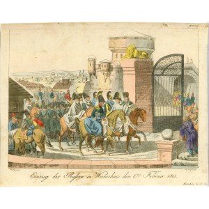 Nusbiegel Johann - Wkroczenie wojsk rosyjskich do Warszawy w 1813 r., ok. 1815.