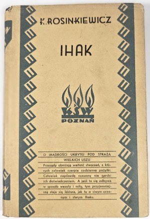 Rosinkiewicz Kazimierz - Ihak the wise donkey. A novel for young people. With illustrations by E. Królikiewiczowa. Poznan-Warszawa-Wilno [ca. 1924] Nakł. Bookg. St. Adalbert.