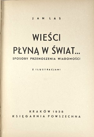 [Feldhorn Julius] John Forest - News flows into the world ... Ways of carrying the news. With illustrations. Krakow 1938 Ksiegarnia Powszechna.